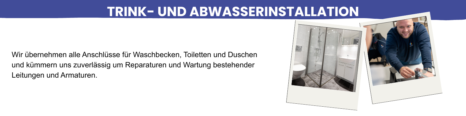 Trink- und Abwasserinstallation